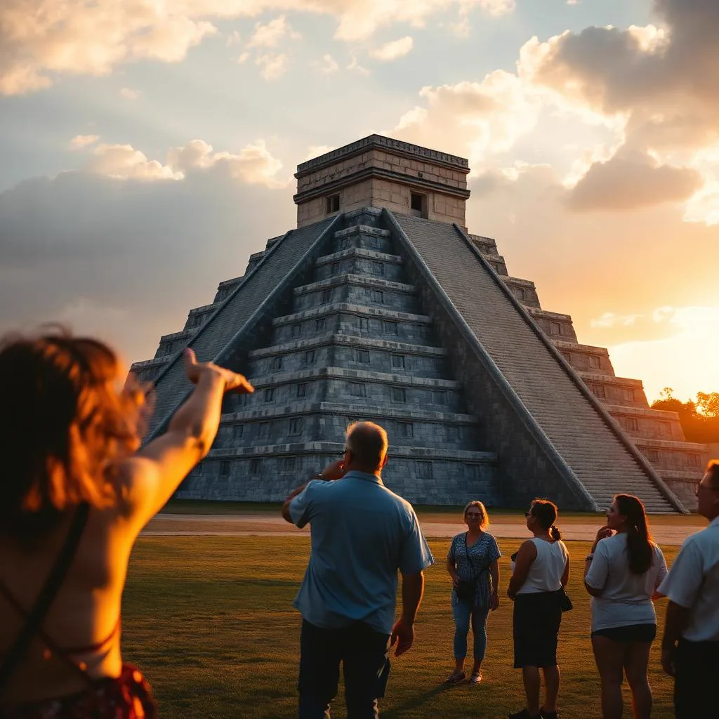 Private Chichen Itza tour from Merida, El Castillo pyramid at 8 AM with certified Maya guide