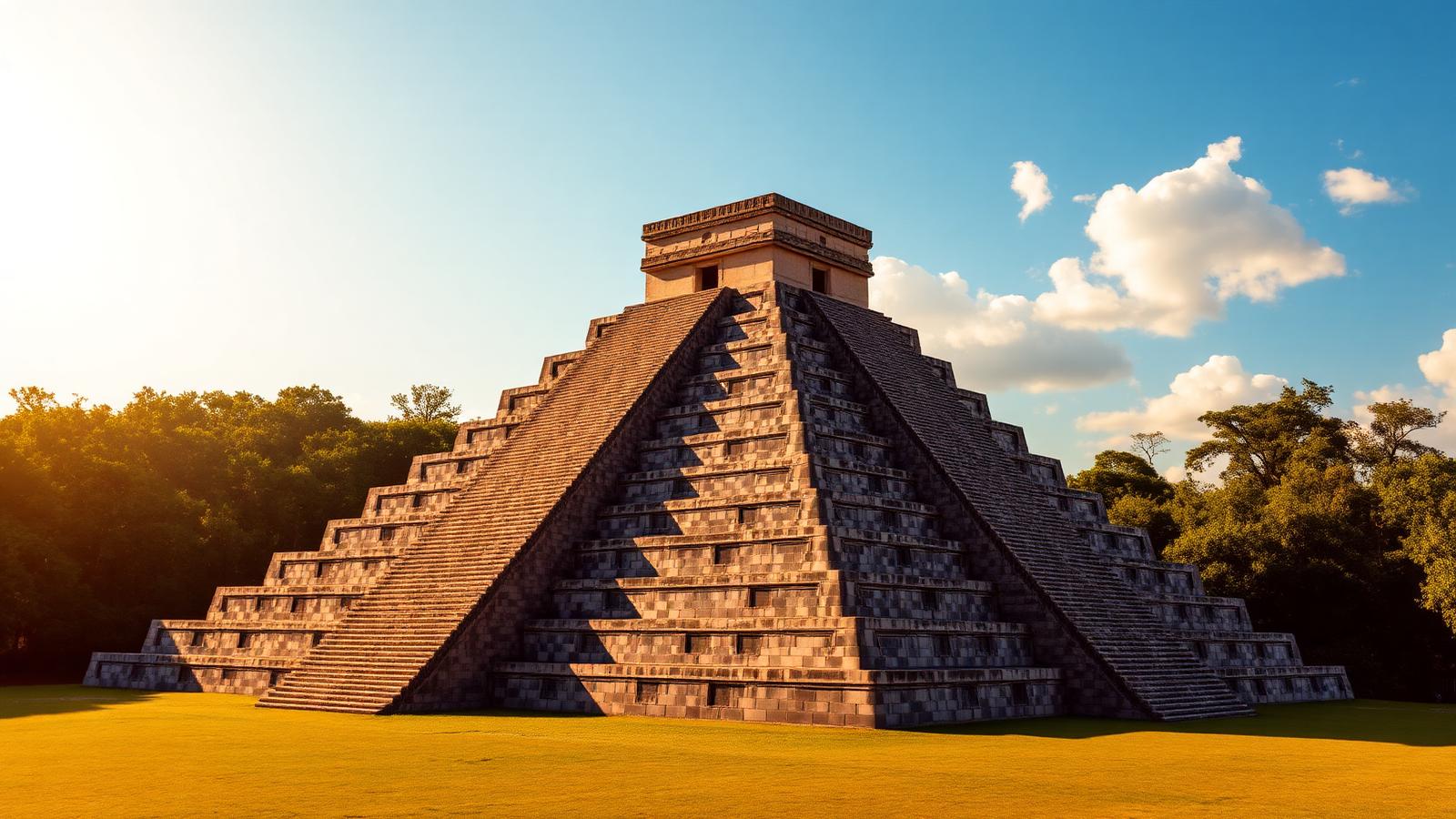 El Castillo pyramid Chichén Itzá in golden morning light, facts about the Maya wonder of the world