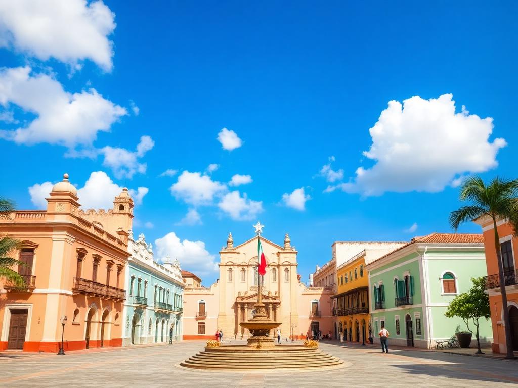 Merida Plaza Grande pickup for the Chichen Itza early morning tour from Merida
