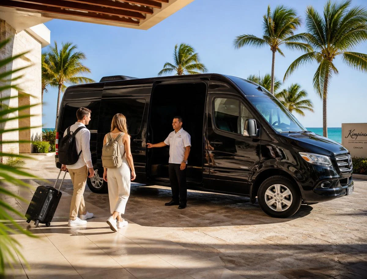 Recogida en van privada en la Zona Hotelera de Cancun para un tour privado a Chichen Itza con Itza Quest