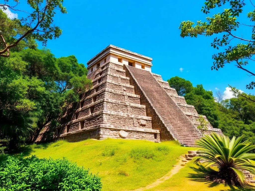 Pirámide maya de Ek Balam en un tour privado a Chichen Itza y Ek Balam en Yucatan